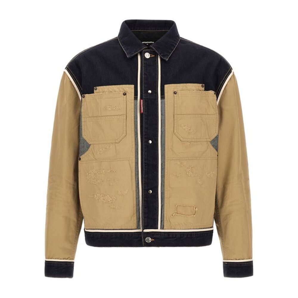 Dsquared² Beige Cotton Denim Men's Jacket